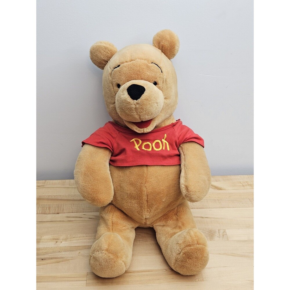 DISNEY Large JUMBO Winnie the Pooh Bear Plush Stuffed Animal 26 INCH Sitting